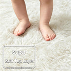 Fluffy Thick Large Rugs Living Room