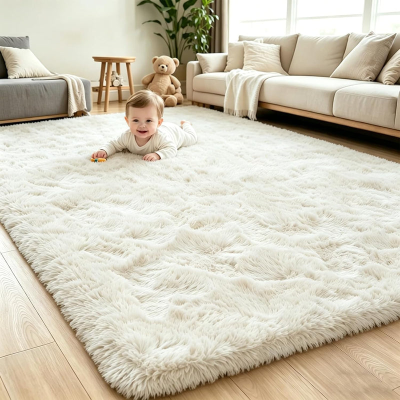 Fluffy Thick Large Rugs Living Room