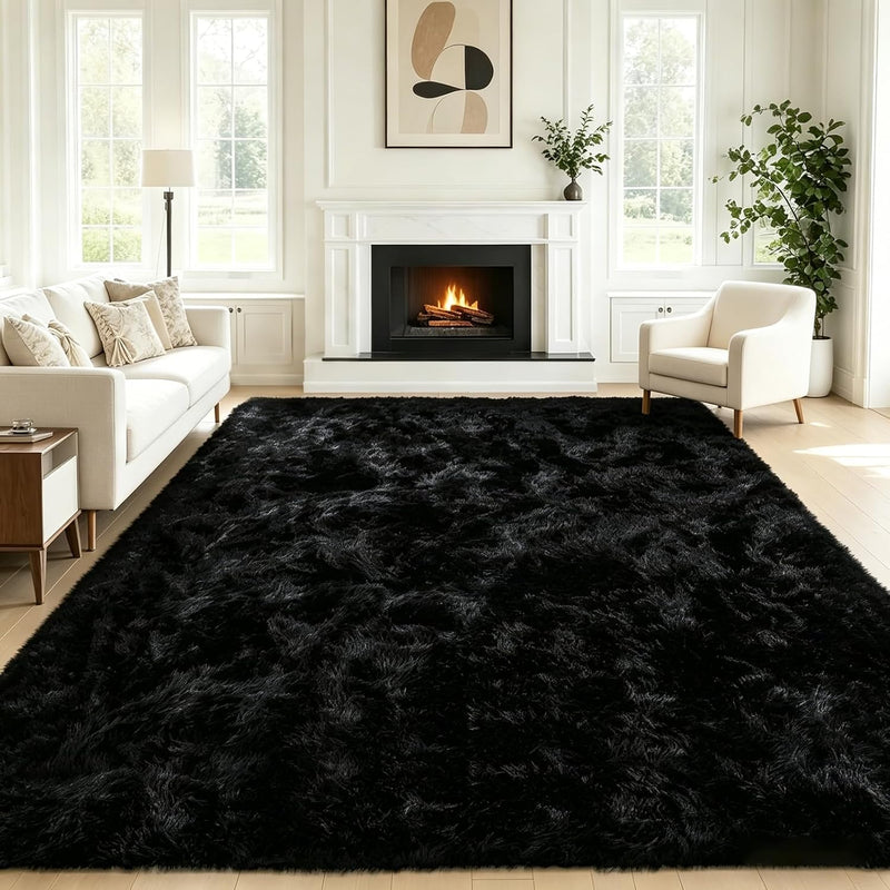 Fluffy Thick Large Rugs Living Room
