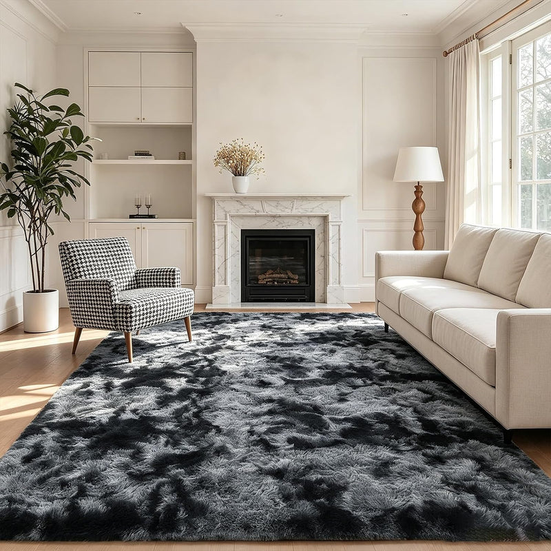 Fluffy Thick Large Rugs Living Room