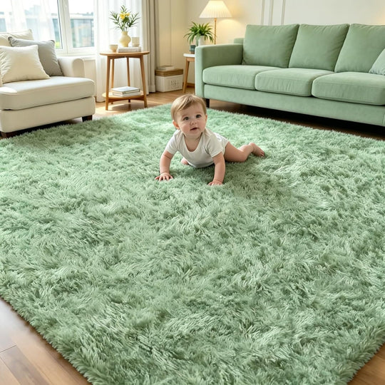 Fluffy Thick Large Rugs Living Room