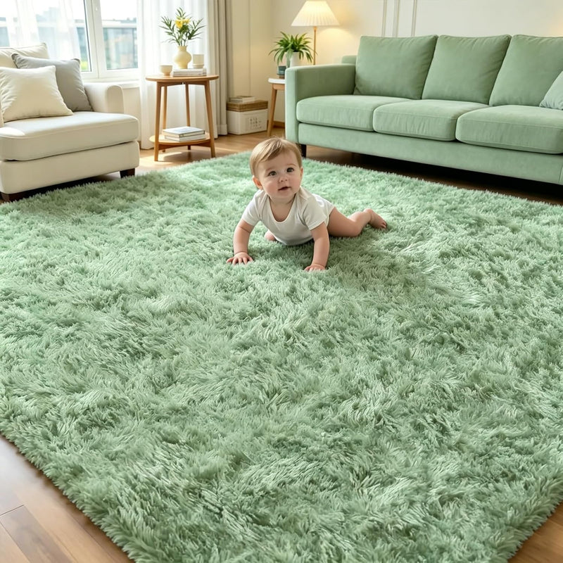 Fluffy Thick Large Rugs Living Room