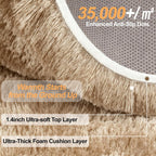 Fluffy Thick Large Rugs Living Room