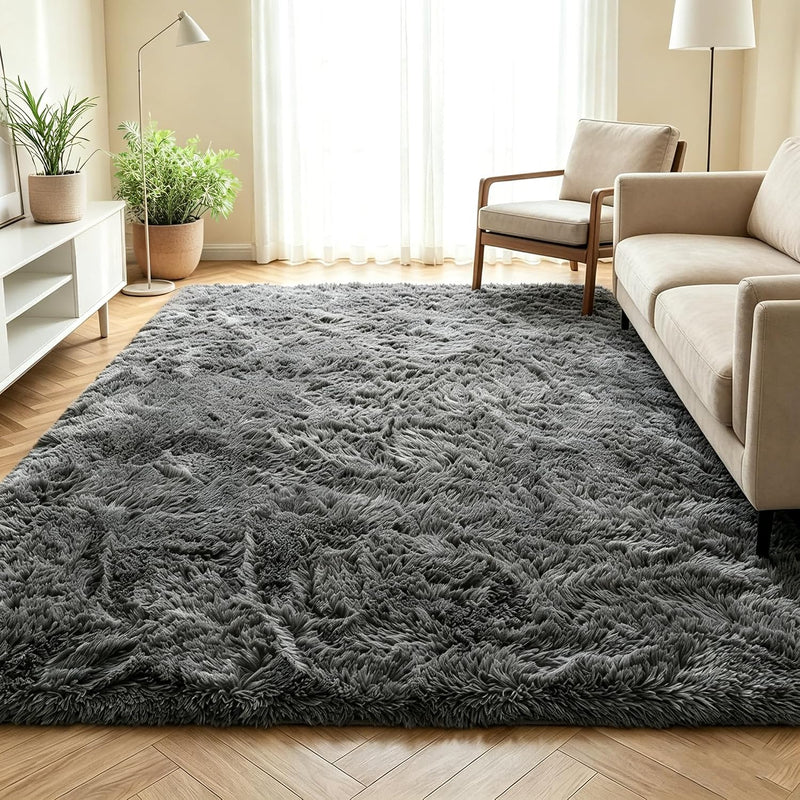 Fluffy Thick Large Rugs Living Room