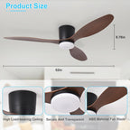 Flush Mount Ceiling Fan: 42-Inch Fans with Lights