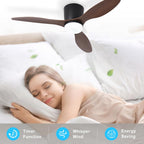 Flush Mount Ceiling Fan: 42-Inch Fans with Lights