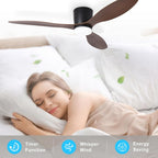 Flush Mount Ceiling Fan: 42-Inch Fans with Lights