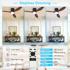 Flush Mount Ceiling Fan: 42-Inch Fans with Lights