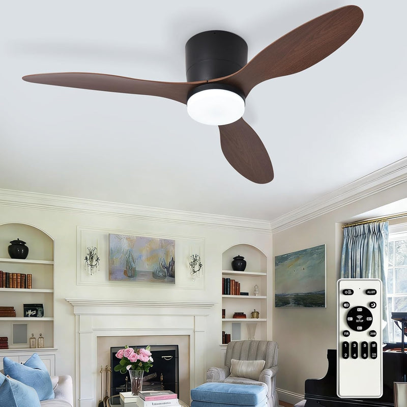 Flush Mount Ceiling Fan: 42-Inch Fans with Lights