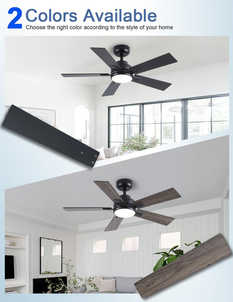Flush Mount Ceiling Fan with Light