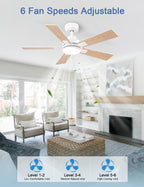 Flush Mount Ceiling Fan with Light
