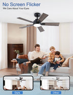 Flush Mount Ceiling Fan with Light