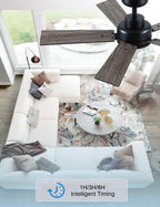 Flush Mount Ceiling Fan with Light