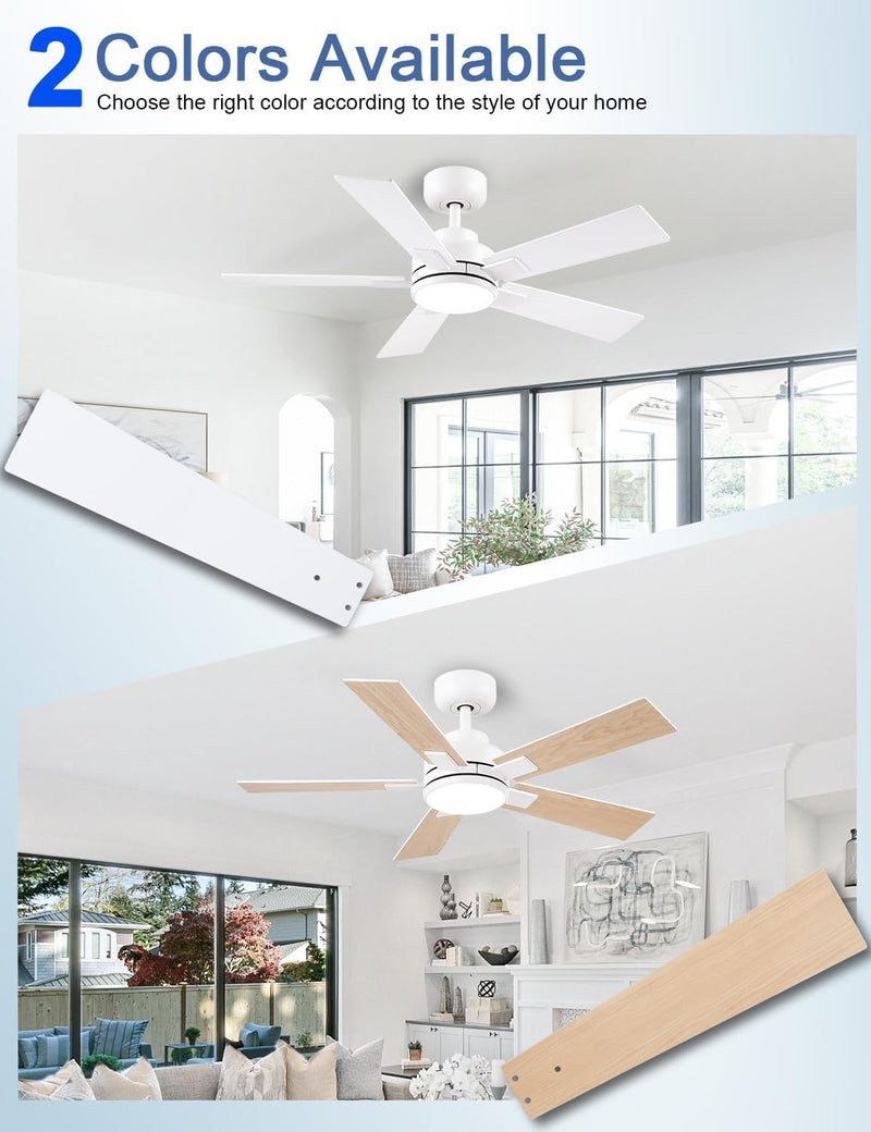 Flush Mount Ceiling Fan with Light