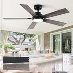 Flush Mount Ceiling Fan with Light
