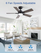 Flush Mount Ceiling Fan with Light