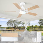 Flush Mount Ceiling Fan with Light