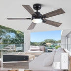 Flush Mount Ceiling Fan with Light