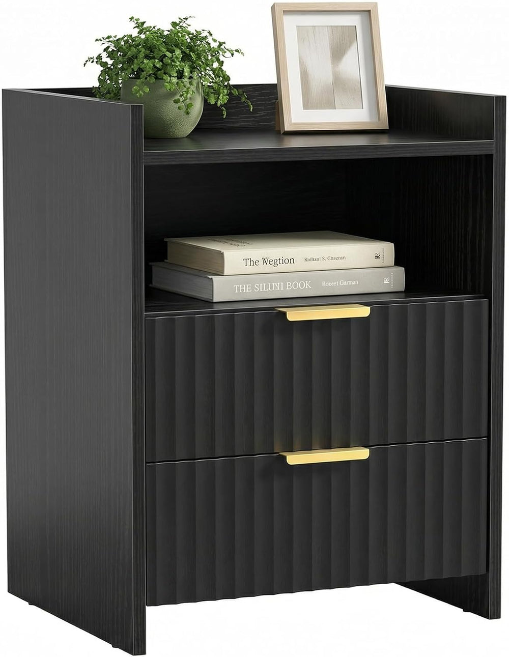 Bedside Table with 2 Drawers Nightstand for Bedroom