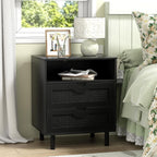 Bedside Table with 2 Drawers Nightstand for Bedroom