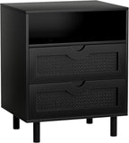 Bedside Table with 2 Drawers Nightstand for Bedroom