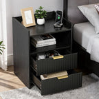 Bedside Table with 2 Drawers Nightstand for Bedroom