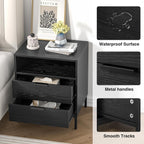 Bedside Table with 2 Drawers Nightstand for Bedroom