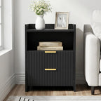 Bedside Table with 2 Drawers Nightstand for Bedroom