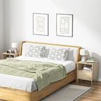 Bedside Table with 2 Drawers Nightstand for Bedroom