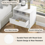 Bedside Table with 2 Drawers Nightstand for Bedroom