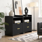 Bedside Table with 2 Drawers Nightstand for Bedroom