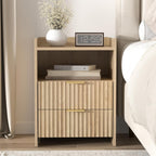 Bedside Table with 2 Drawers Nightstand for Bedroom