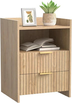 Bedside Table with 2 Drawers Nightstand for Bedroom