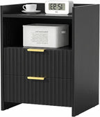 Bedside Table with 2 Drawers Nightstand for Bedroom