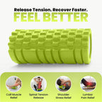 Foam Roller with 3 Resistance Level Bands Lightweight