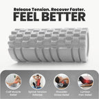 Foam Roller with 3 Resistance Level Bands Lightweight