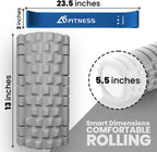 Foam Roller with 3 Resistance Level Bands Lightweight