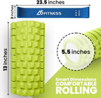 Foam Roller with 3 Resistance Level Bands Lightweight