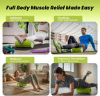 Foam Roller with 3 Resistance Level Bands Lightweight