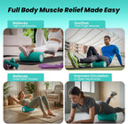 Foam Roller with 3 Resistance Level Bands Lightweight