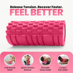 Foam Roller with 3 Resistance Level Bands Lightweight