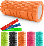 Foam Roller with 3 Resistance Level Bands Lightweight
