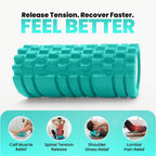 Foam Roller with 3 Resistance Level Bands Lightweight