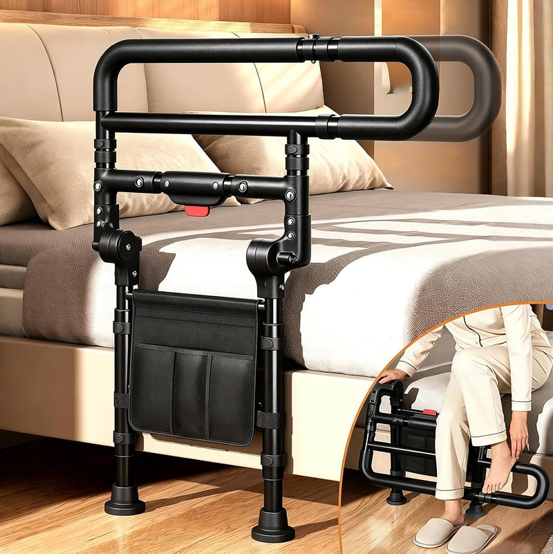 Foldable Bed Rails for Elderly Adults Adjustable Assist