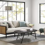 Foldable Coffee Table Natural Wood Oval Tables