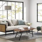 Foldable Coffee Table Natural Wood Oval Tables