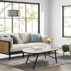 Foldable Coffee Table Natural Wood Oval Tables