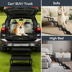 Foldable Dog Steps Pet Stairs for Cars Suvs