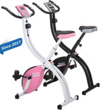 Foldable Fitness Exercise Bike with 16 Level Resistance