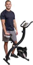 Foldable Fitness Exercise Bike with 16 Level Resistance